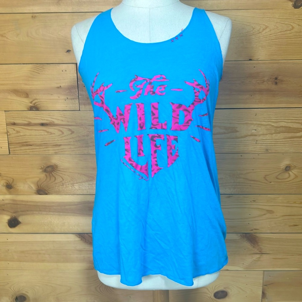 LAST CALL NWT Bohemian Cowgirl wild life racer back tank top tee JR XL NFR rodeo